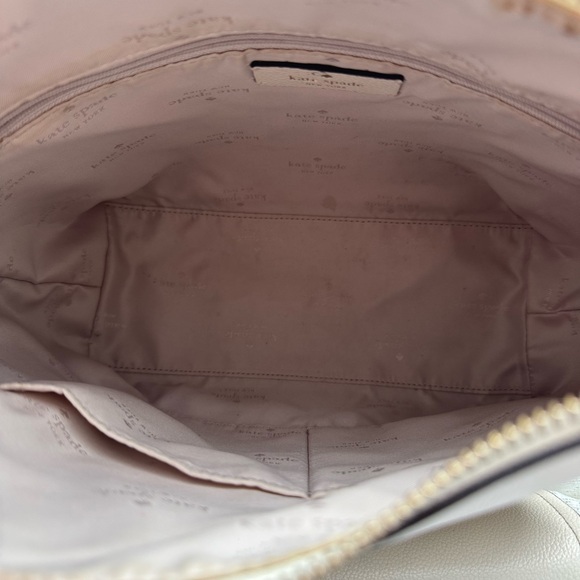 Kate Spade Bailey Textured Leather Shoulder Bag - Parchment White - Picture 4 of 9